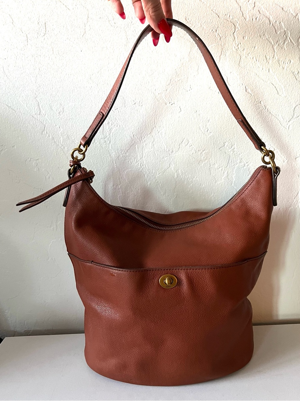 Fossil Talulla Hobo Bag Brandy Leather